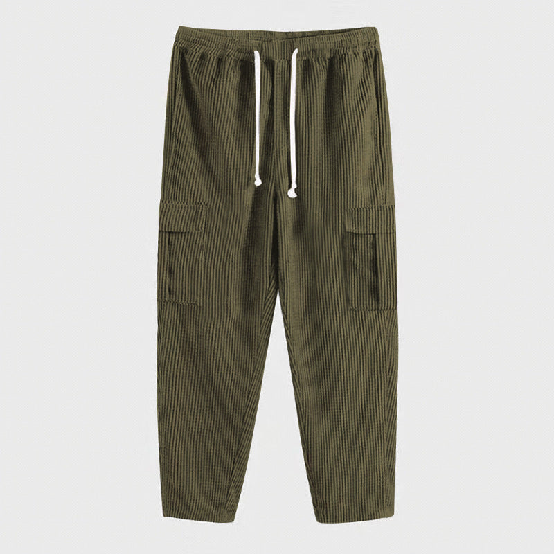 Damen Cargo-Hose mit elastischem Bund und praktischen Seitentaschen EB