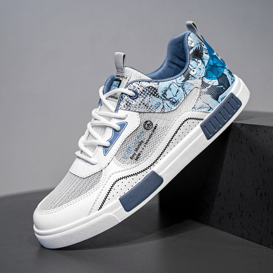 Damen Sportliche Sneakers mit grafischen Akzenten und atmungsaktivem Obermaterial EB