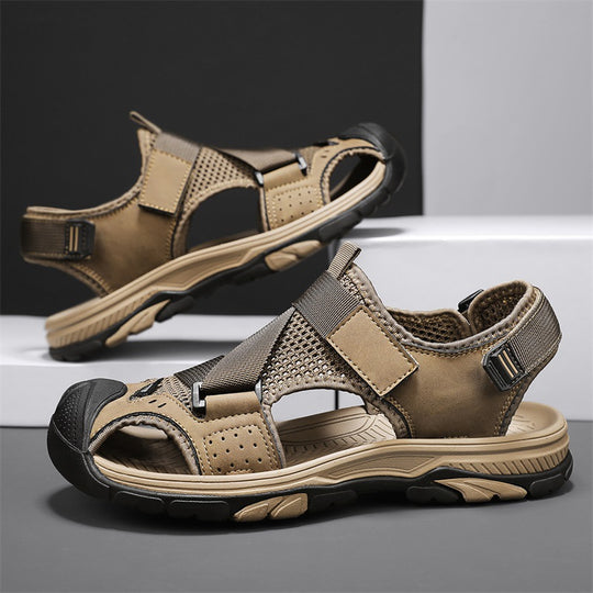 Herren Outdoor-Sandalen mit verstellbaren Riemen und rutschfester Sohle EB
