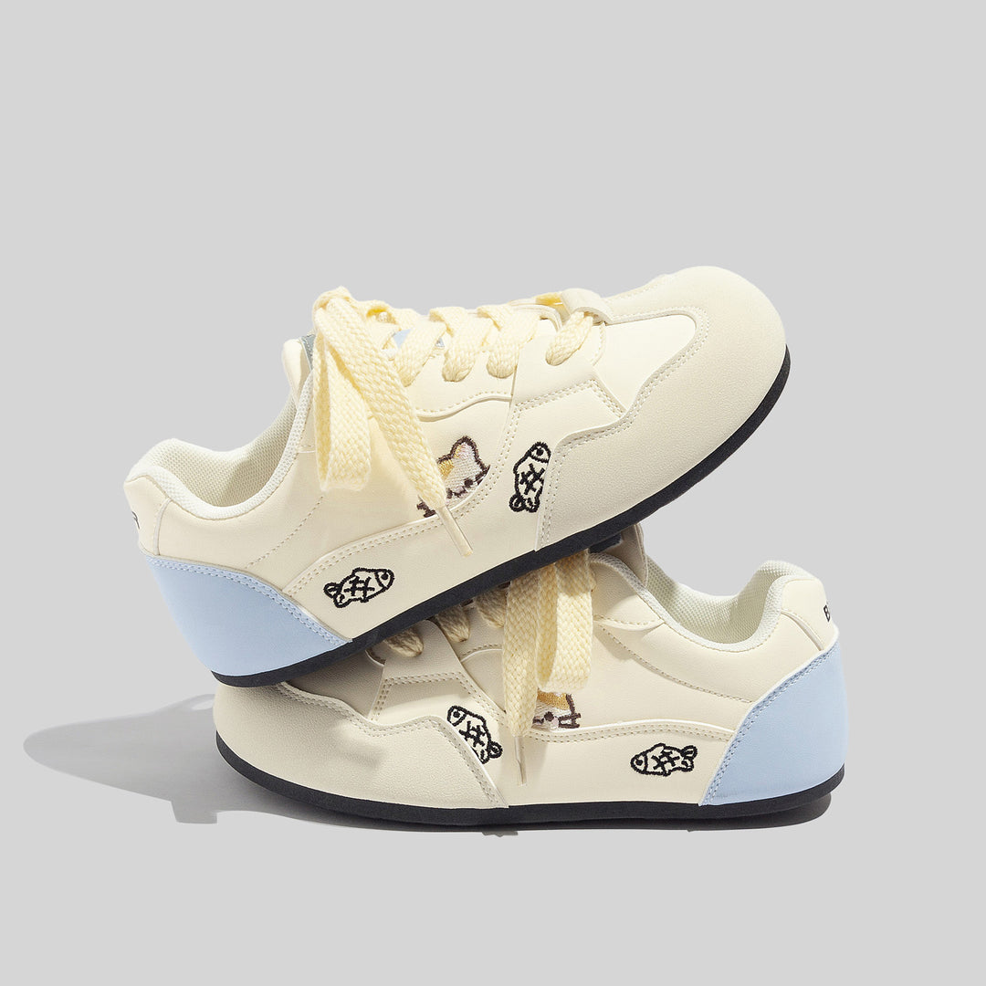Damen Sportliche Sneakers mit verspielten Tierapplikationen und komfortabler Dämpfung EB