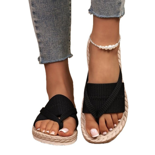 Damen Trendige Strandflip-Flops EB