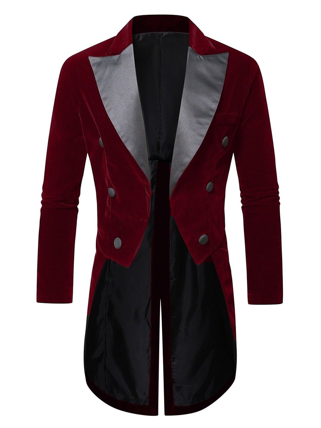 Herren eleganter Samtblazer mit modernem Schnitt und glänzenden Details EB