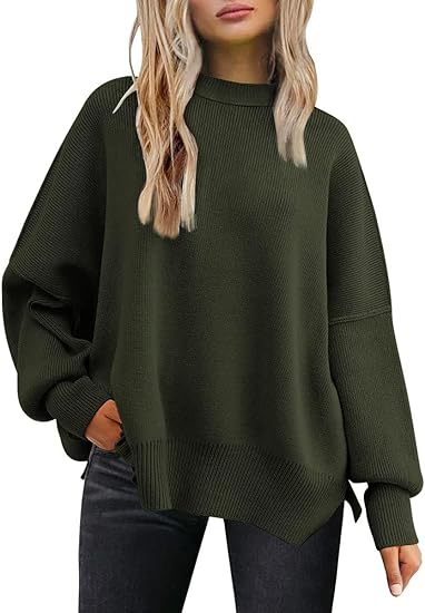Damen lockerer Strickpullover EB