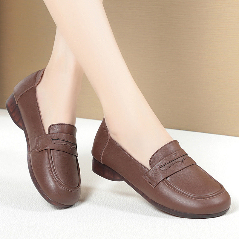 Damen Mokassins mit bequemer Sohle und elegantem Riemen EB
