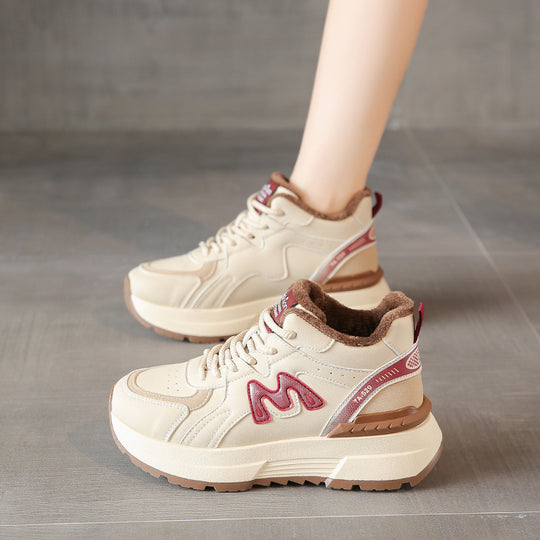 Damen Winterliche Sneaker mit kuscheligem Innenfutter und rutschfester Sohle EB