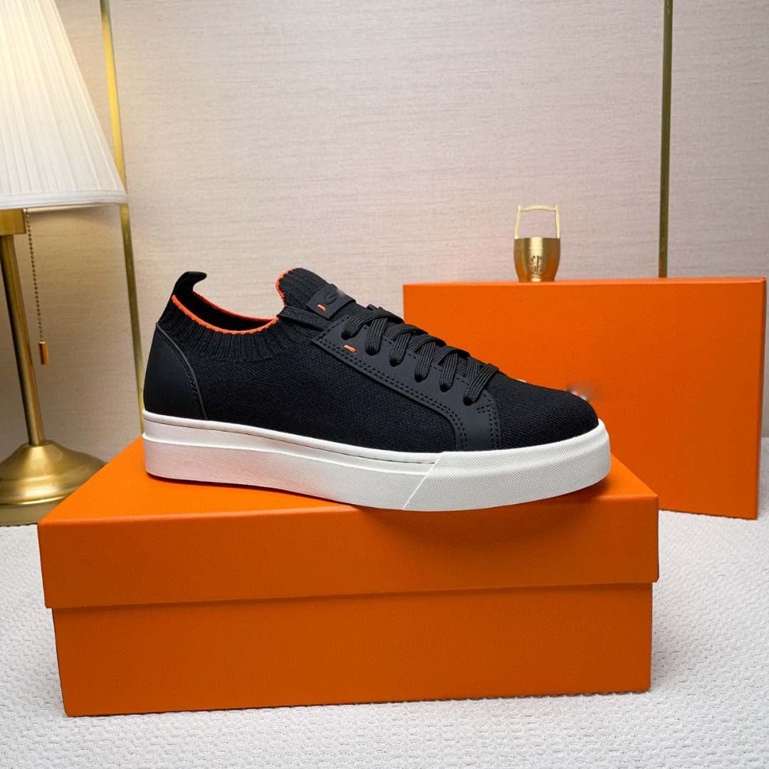 Damen Modische Sneaker mit atmungsaktiver Strick-Oberfläche und rutschfester Sohle EB
