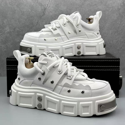Damen Chunky Sneakers mit auffälligem Design und strapazierfähigem Obermaterial EB