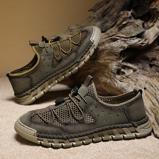 Herren Atmungsaktive Freizeitschuhe mit elastischem Schnellschnürsystem EB