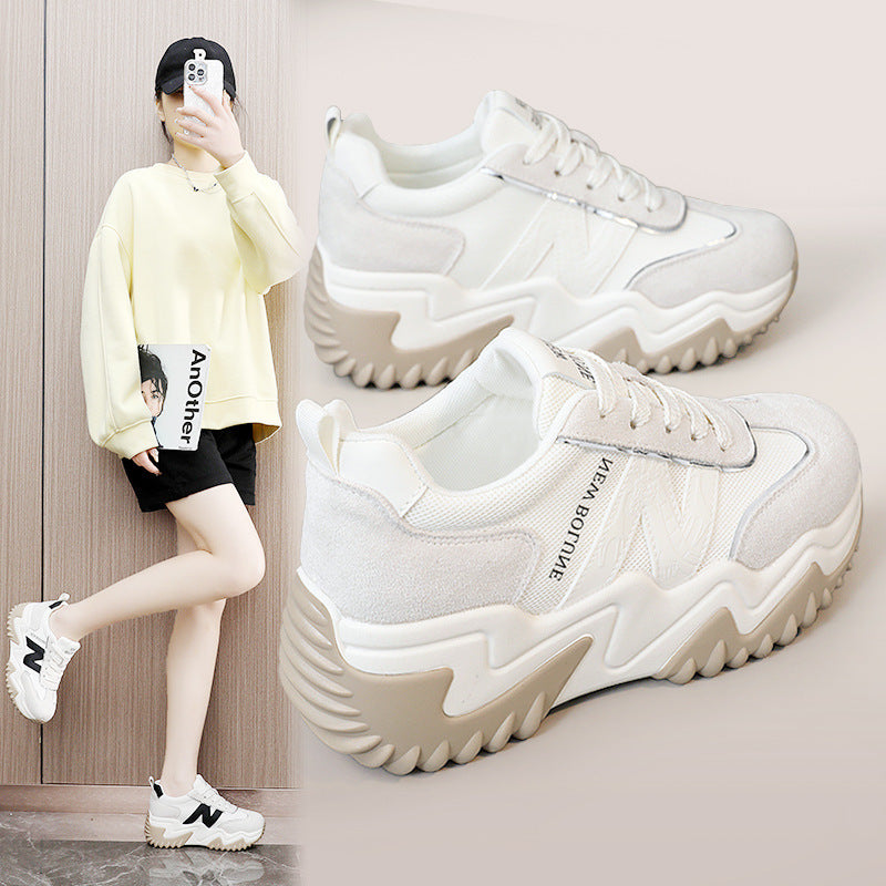 Damen Sportliche Chunky Sneakers mit ergonomischer Dämpfung und rutschfester Sohle EB