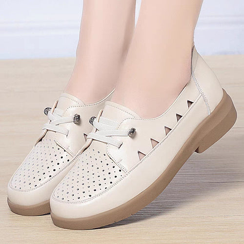 Damen modische Loafers mit atmungsaktivem Obermaterial und komfortabler Sohle EB