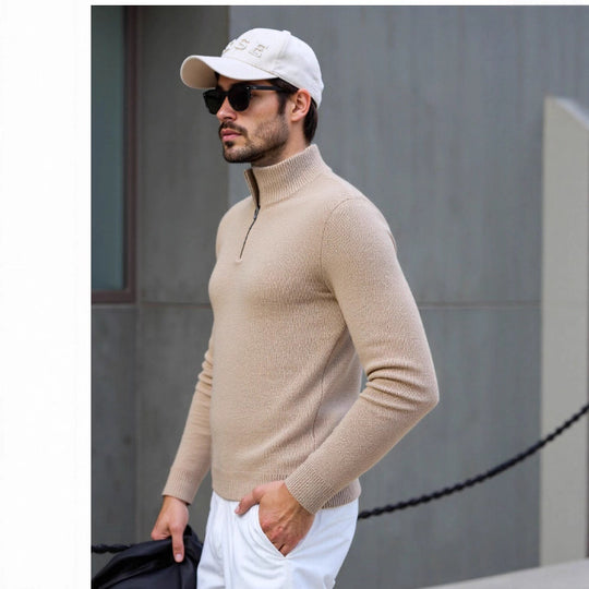 Herren Rollkragenpullover mit modernem Strukturdesign EB