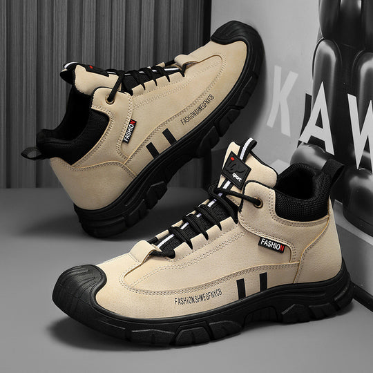 Damen Sportliche High-Top Sneakers mit strapazierfähigem Obermaterial und rutschfester Sohle EB