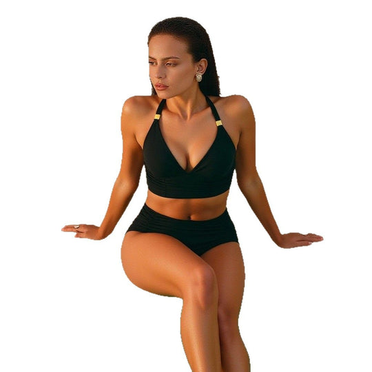 Damen Zweiteiliger Bikini mit eleganten Verzierungen EB