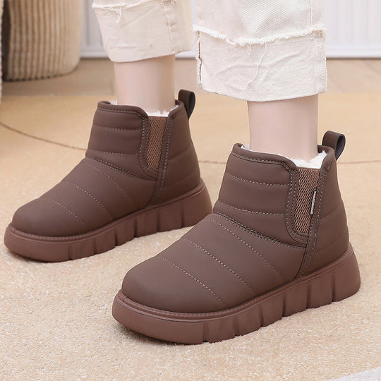Damen Warme und gepolsterte Winterstiefel EB