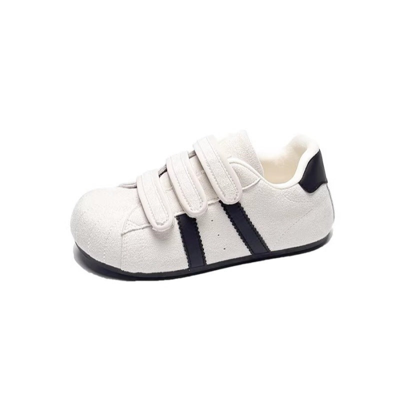 Damen Komfortable Klettverschluss-Sneaker mit Struktur-Oberfläche EB