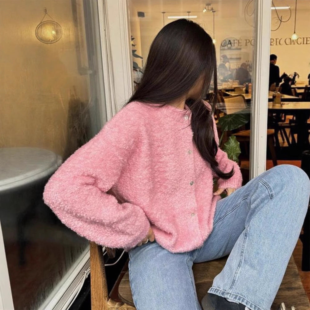 Damen Kuschelige Strickjacke im Oversized-Style EB