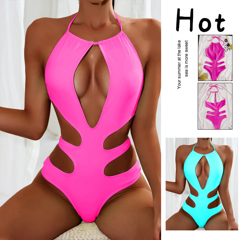 Damen Einteiler Badeanzug mit einzigartigem Cut-Out-Design EB