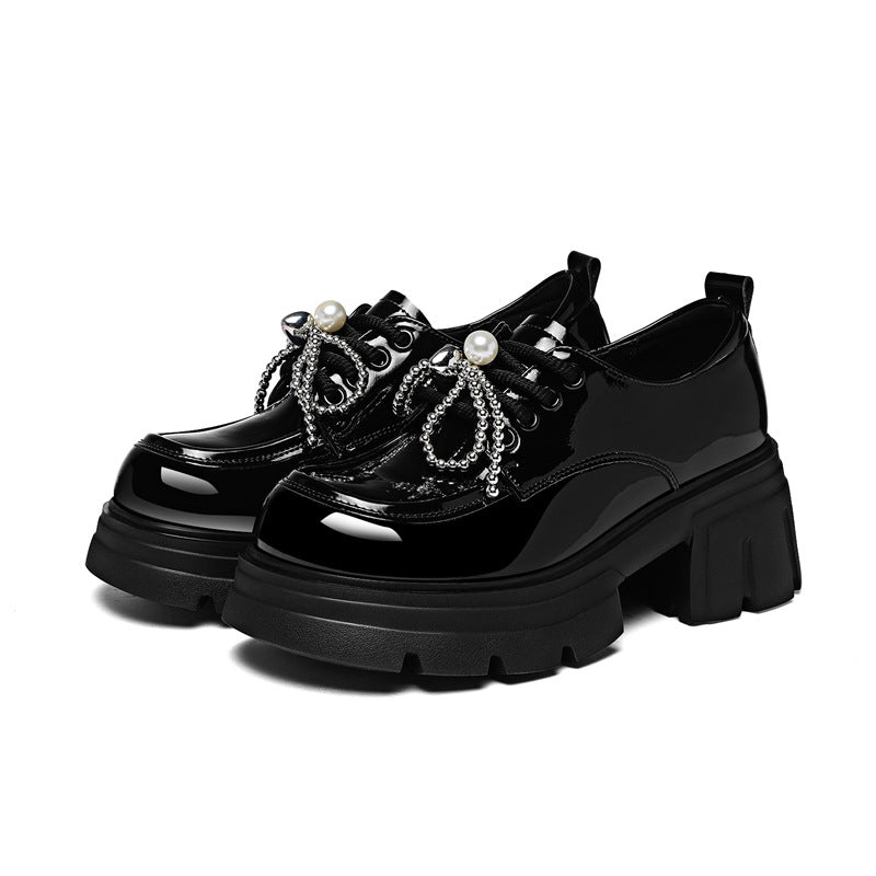 Damen Modische Schnürschuhe mit kreativen Zierdetails EB