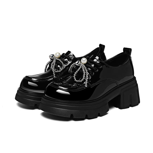 Damen Modische Schnürschuhe mit kreativen Zierdetails EB