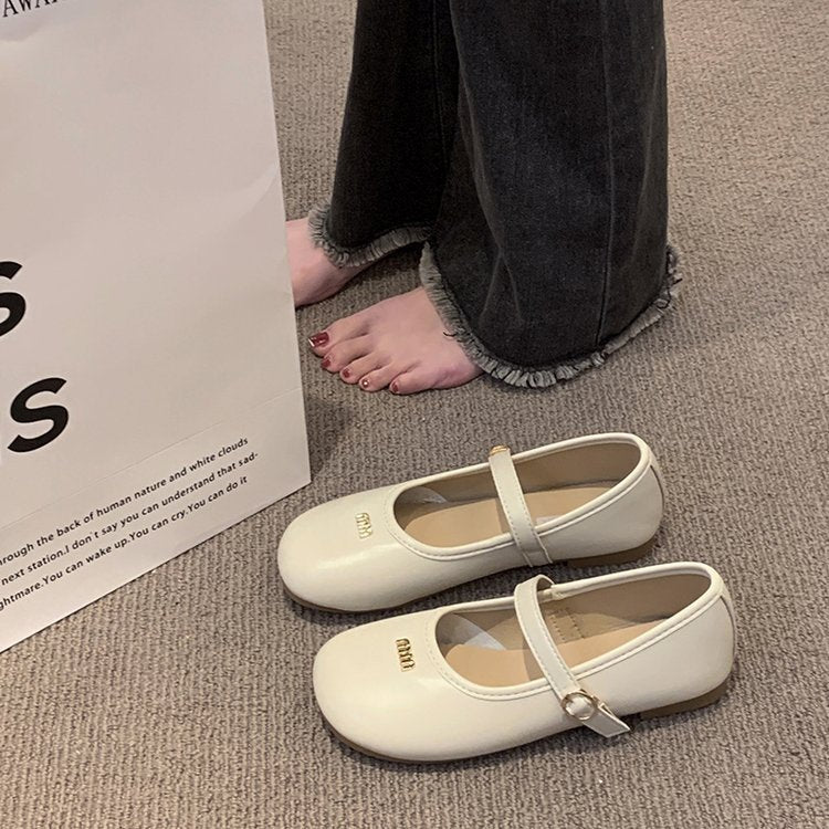 Damen Ballerinas mit modischer Schnallenverzierung und komfortabler Innensohle EB