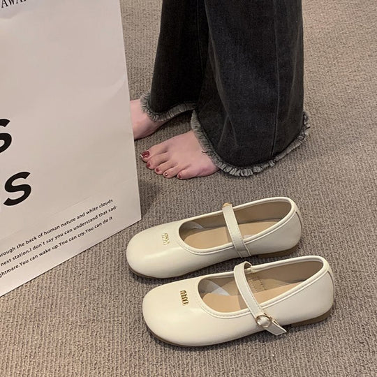 Damen Ballerinas mit modischer Schnallenverzierung und komfortabler Innensohle EB