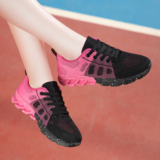 Damen Atmungsaktive Lauf-Sneaker mit dämpfender Sohle und rutschfester Außensohle EB