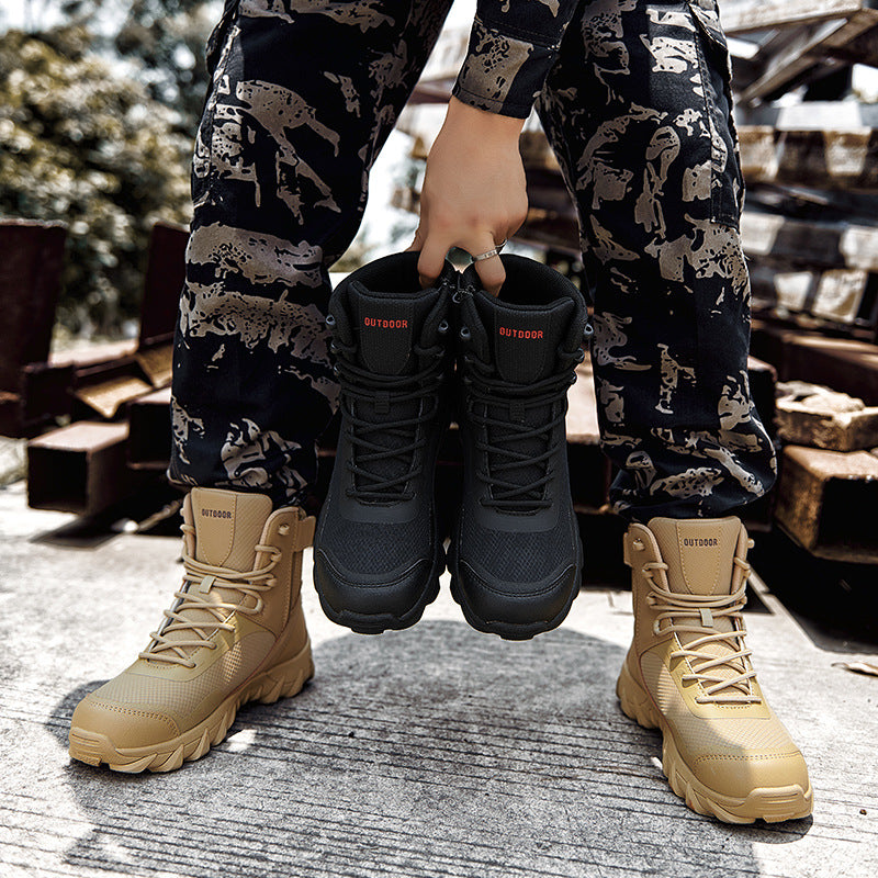 Herren strapazierfähige High-Top Outdoor-Schuhe mit rutschfester Sohle EB