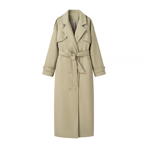 Damen Trenchcoat mit doppelter Knopfleiste und praktischem Gürtel EB