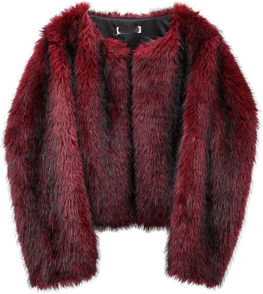 Damen Fleece-Kurzmantel EB