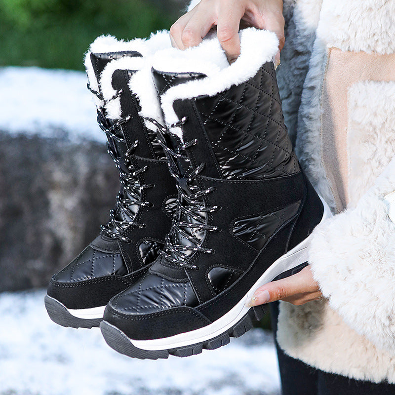 Damen Winterstiefel mit isolierender Fütterung und rutschfester Sohle EB 1759510592