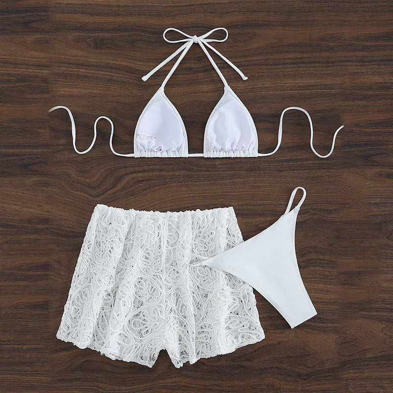 Damen Spitzeneinsatz Badeshorts EB