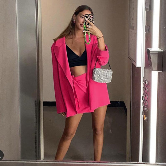 Damen lässiger Oversized-Blazer mit modernen Schnitt und eleganten Details EB