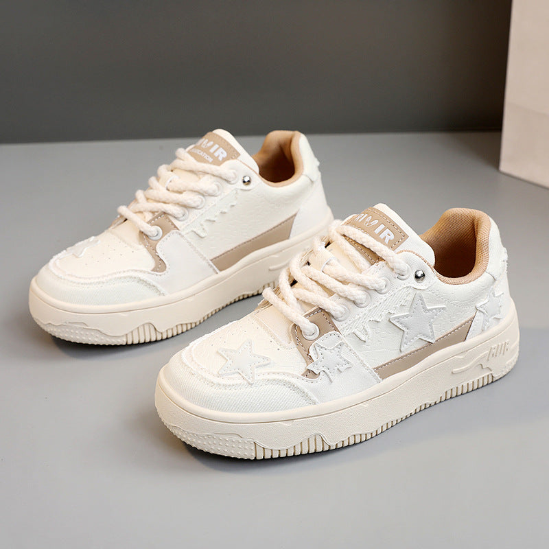 Damen Sneakers mit modischem Sternenmuster und dämpfendem Sohlenprofil EB