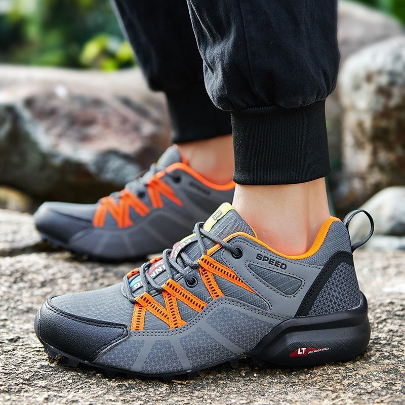 Herren nan robuster Trailrunning- und Outdoor-Sneaker mit griffiger Multiterrain-Profilsohle, verstärkter Zehenkappe und Bungee-Schnürung EB