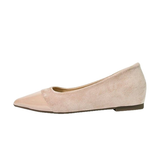 Damen spitze Ballerinas mit elegantem Velvet-Obermaterial EB