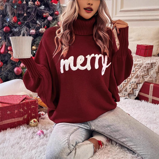Damen Oversized Rollkragenpullover EB