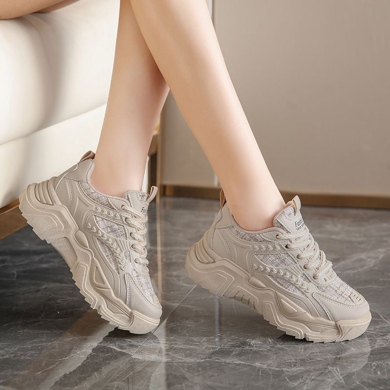 Damen Sportliche High-Top Sneakers mit atmungsaktiver Oberflächenstruktur EB