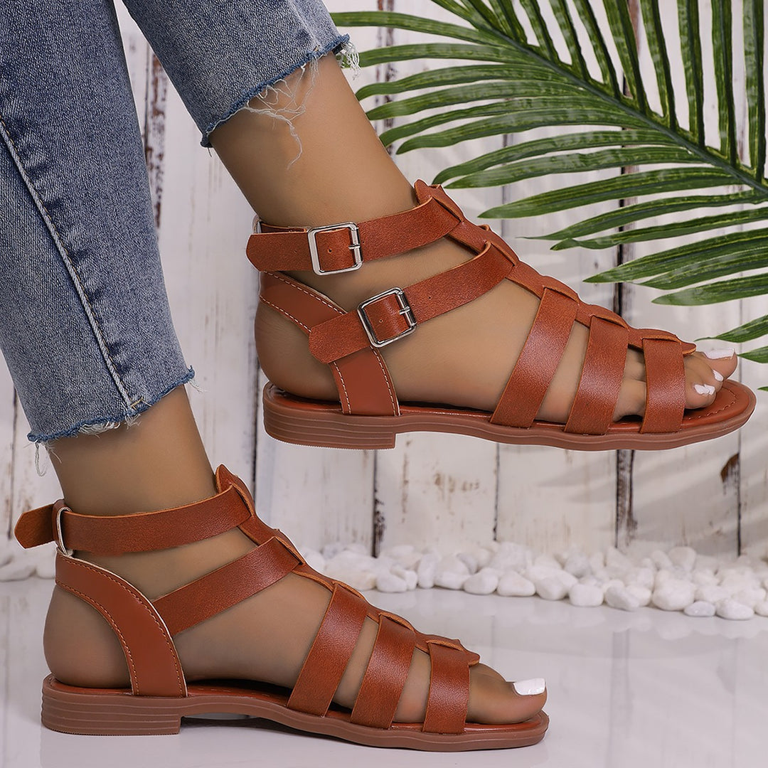 Damen Bequeme und stilvolle Riemen-Sandalen EB