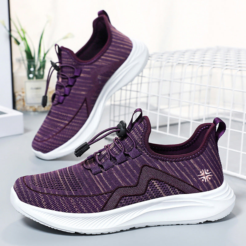 Damen Dynamische Leichtgewicht Sneakers mit elastischem Schnellschnürsystem EB
