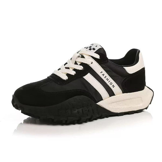 Damen Sportliche Sneakers mit modischem Veloursleder und einzigartigem Profil EB