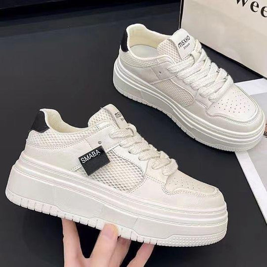 Damen Sneakers mit dämpfendem Plateau und atmungsaktivem Obermaterial EB