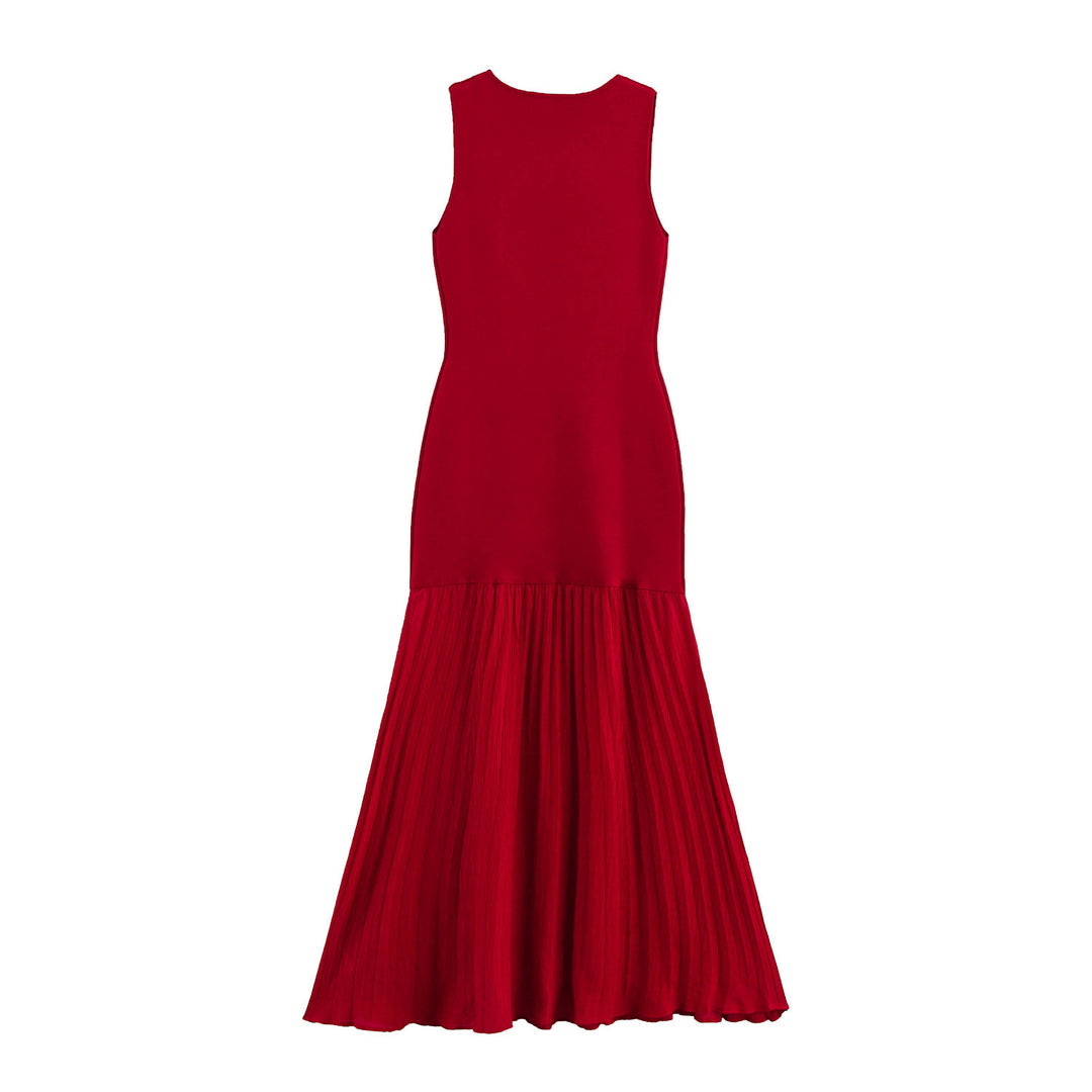 Damen Plissiertes Maxikleid mit eleganter Silhouette und hochwertiger Verarbeitung EB
