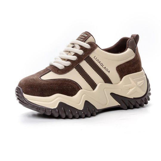 Damen Chunky Sneakers mit sportlichem Design und dämpfender Sohle EB