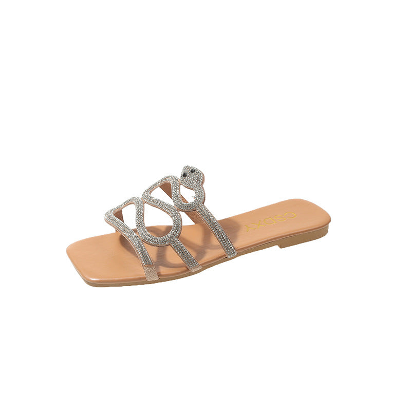 Damen Glitzernde Sandalen EB