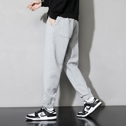 Herren lässige Sweatpants mit elastischem Bund und seitlichen Taschen EB