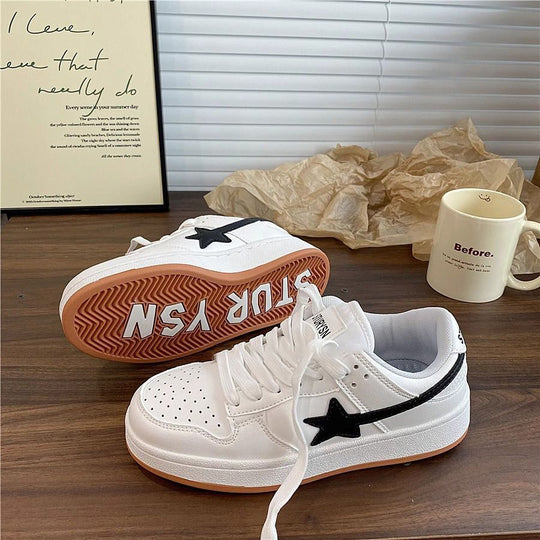 Damen modische Sneaker mit atmungsaktiver Oberflächenstruktur und flexibler Sohle EB