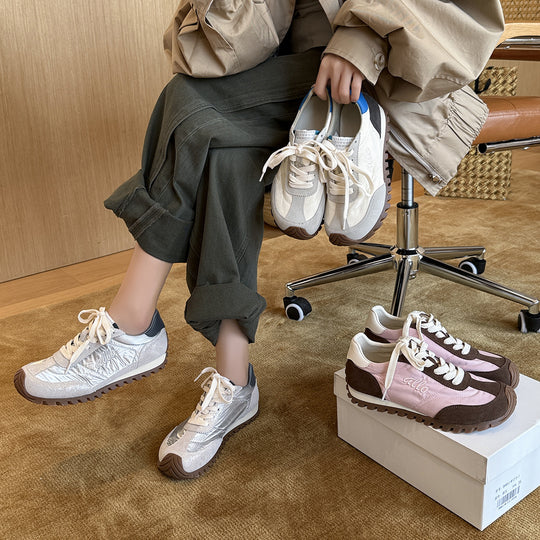 Damen Sportliche Sneakers mit atmungsaktiver Textil-Oberfläche und rutschfester Sohle EB