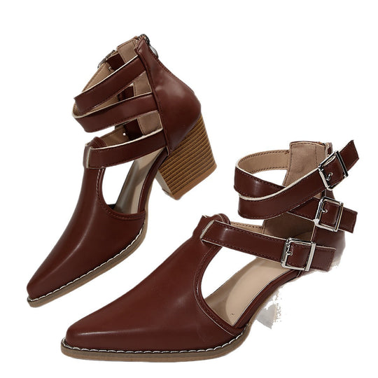 Damen Elegante Pumps mit verstellbaren Riemen und schickem Design EB