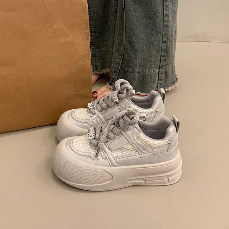 Damen modische und leichte Sneakers mit dämpfender Sohle EB