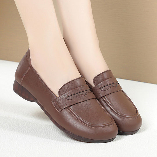 Damen Mokassins mit bequemer Sohle und elegantem Riemen EB
